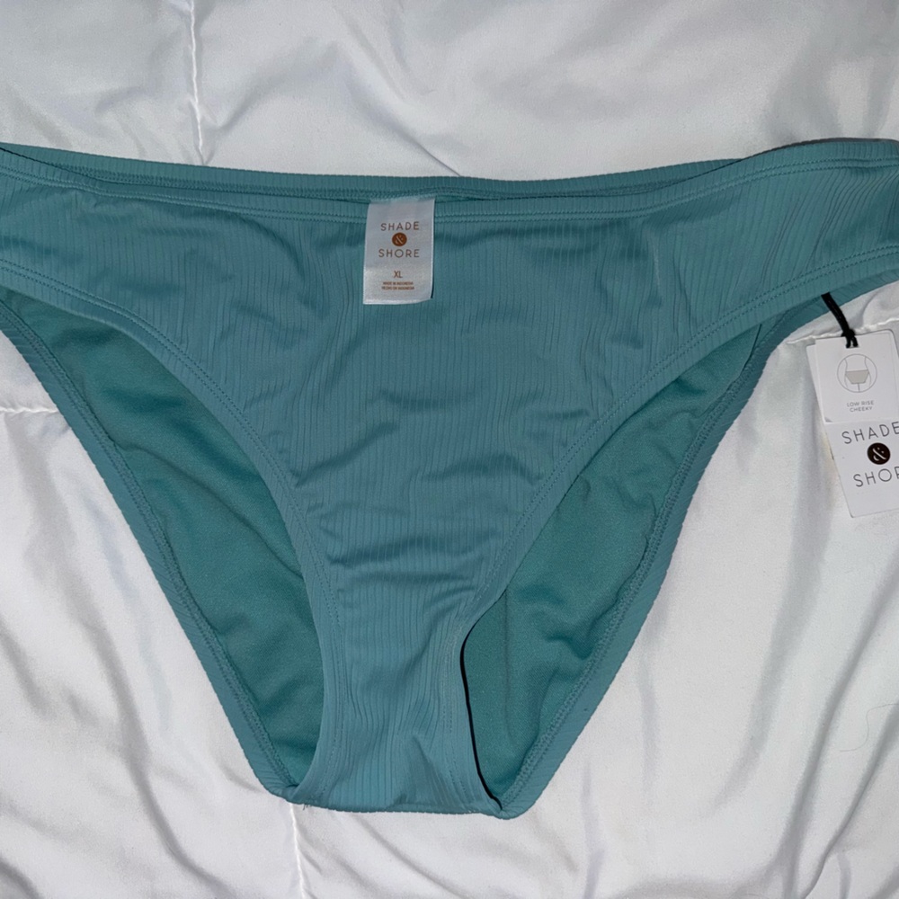 Shade & Shore Women's Aqua Bikini Bottom XL